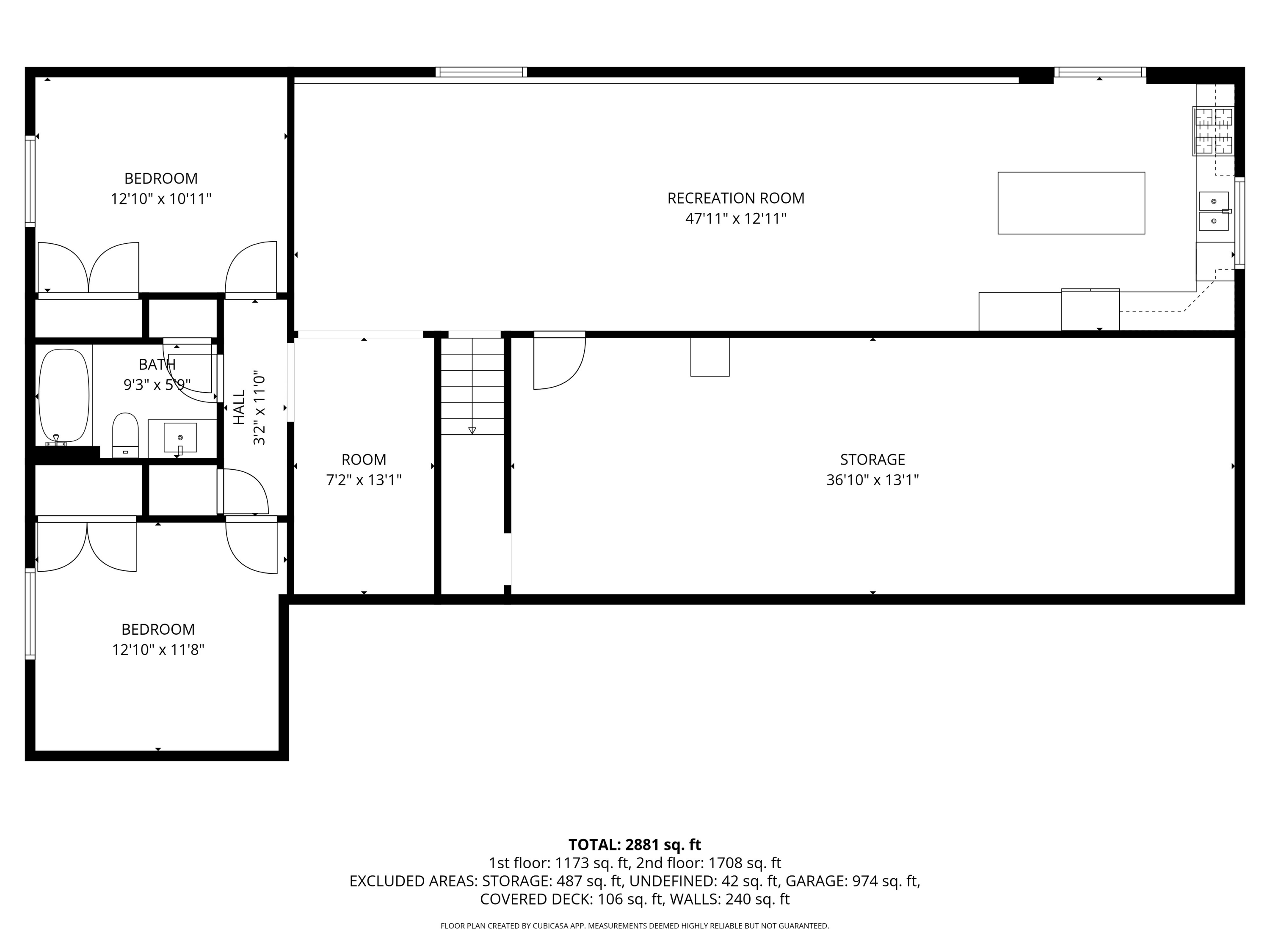 2720 Beyer Road Holmen, WI 54650 - Photo 55 of 56 Lower level floor plan