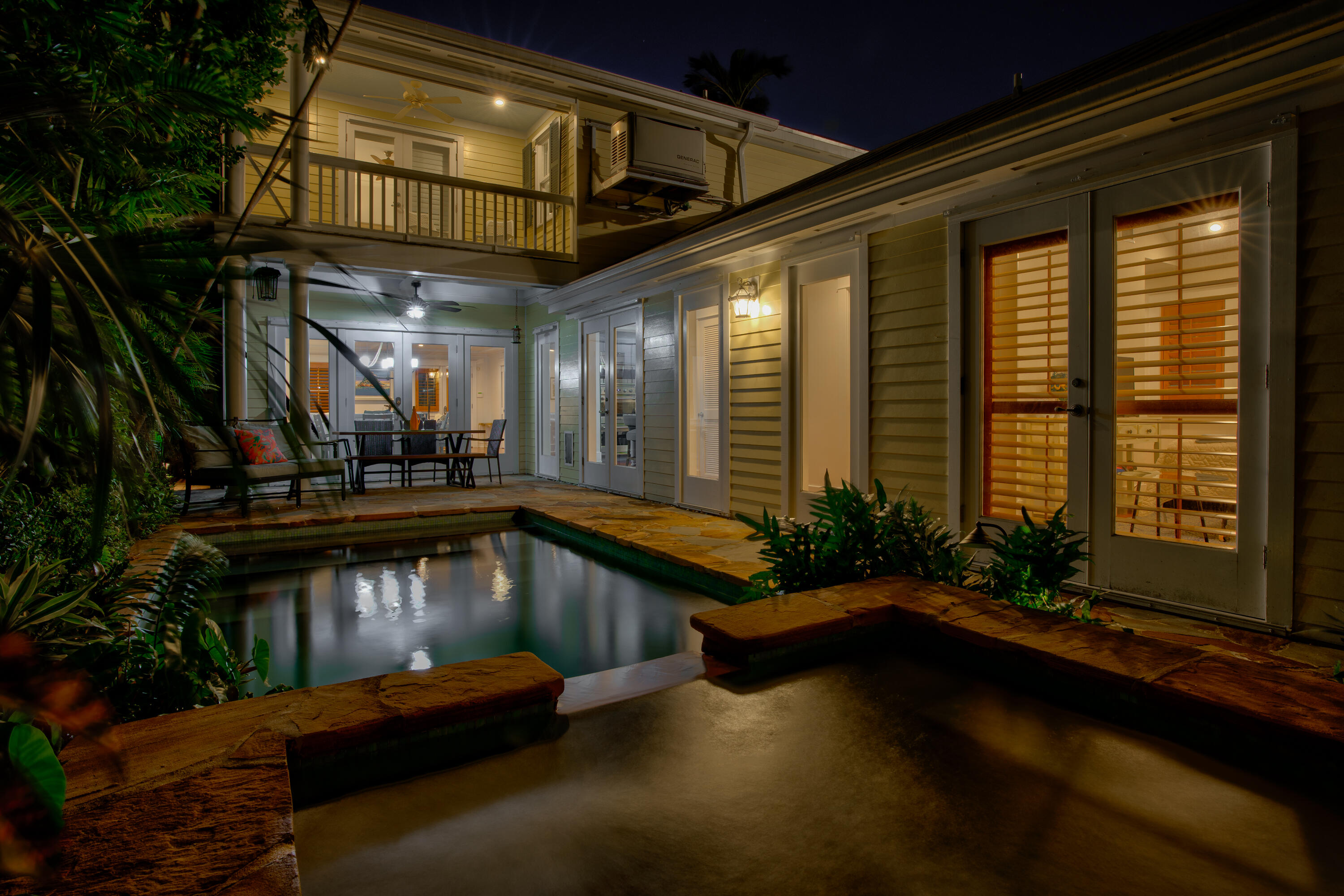 1416 White Street Key West, FL 33040 - Photo 56 of 59 Pool twilight