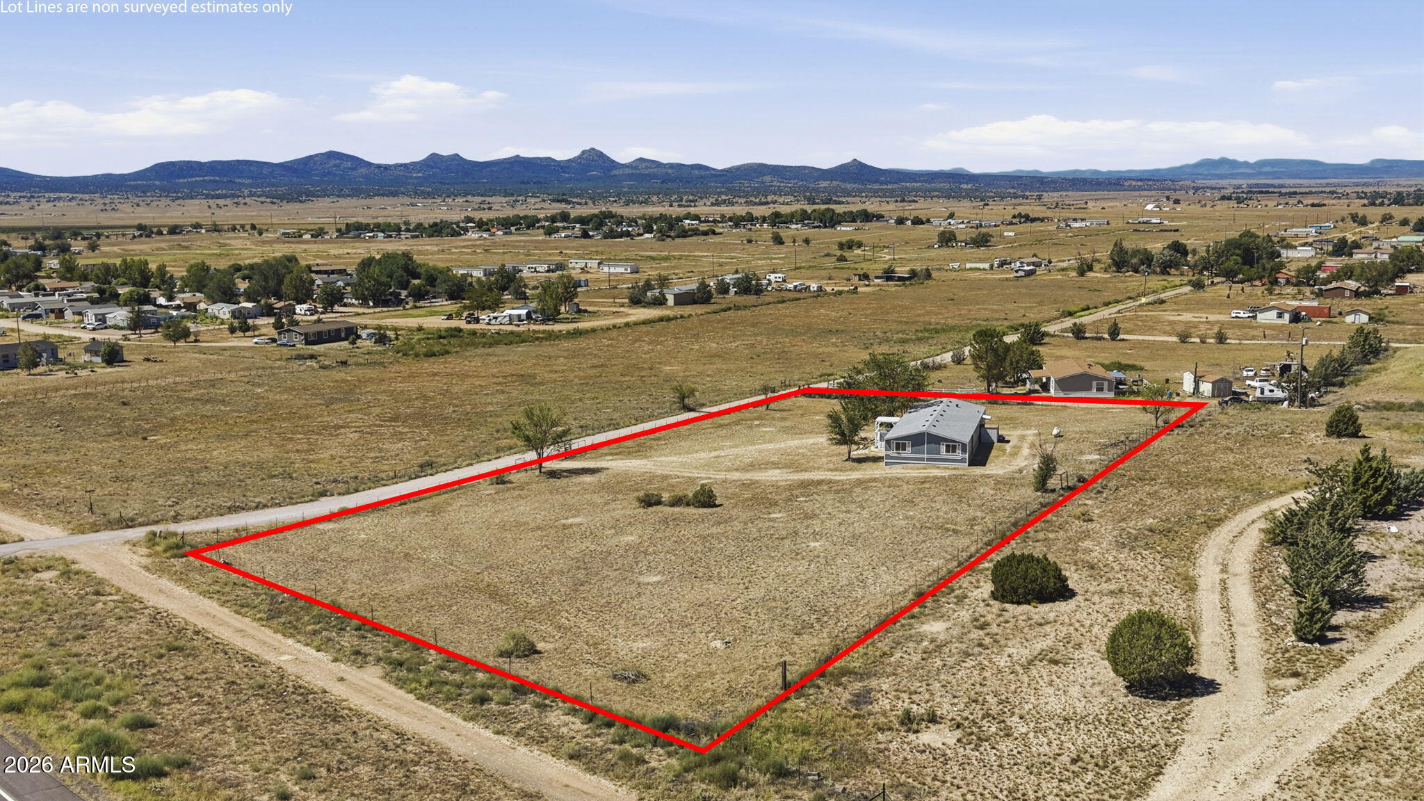 320 East Verde Ranch Road Paulden, AZ 86334 - Photo 36 of 43 Aerial Back Lot Line