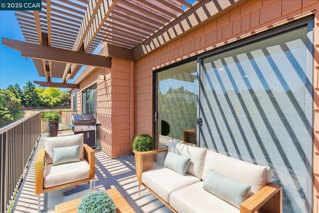 a outdoor living space with patio furniture