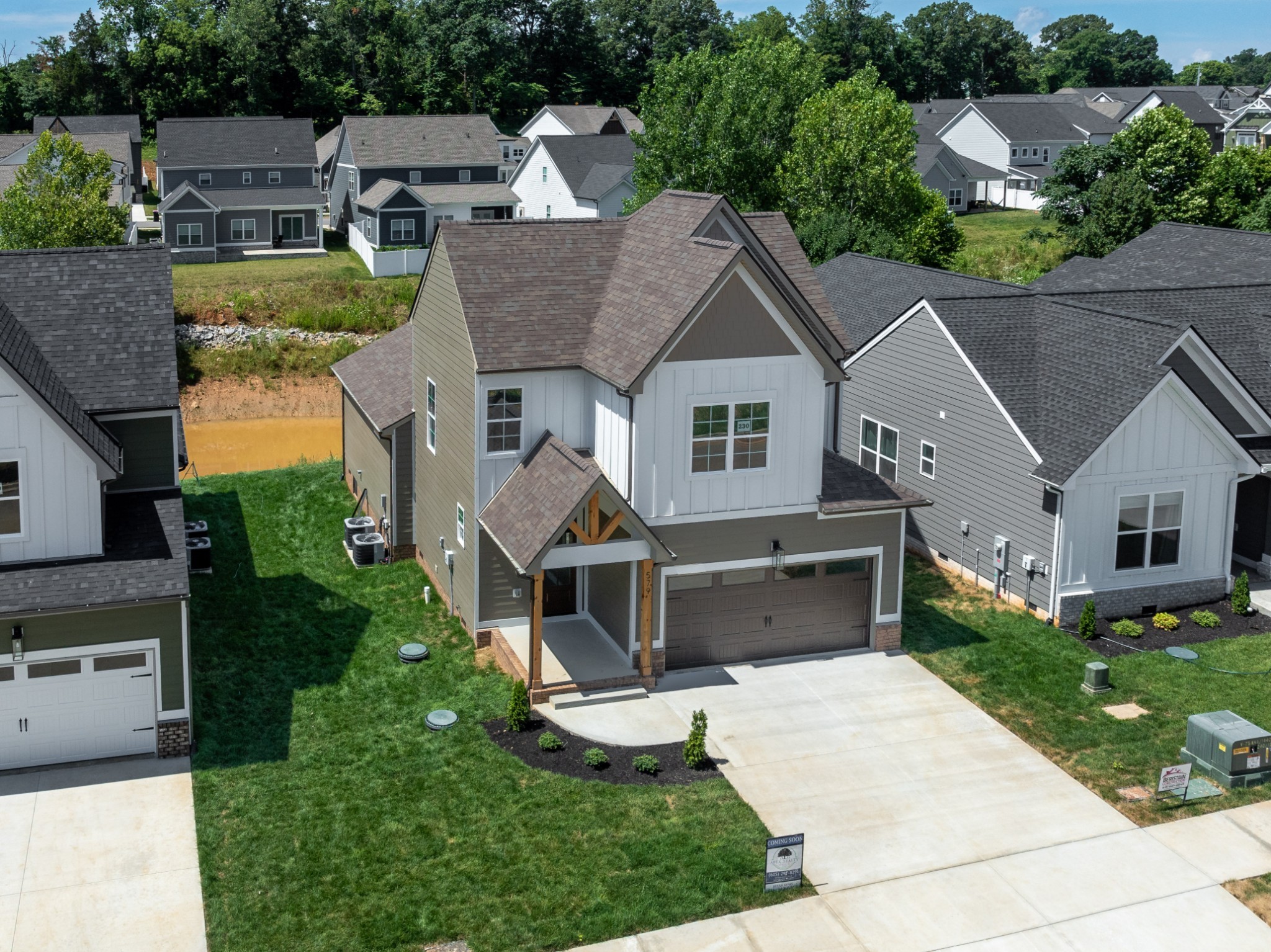 579 Centre Street Pleasant View, TN 37146 - Photo 3 of 36 an aerial view of a house with yard