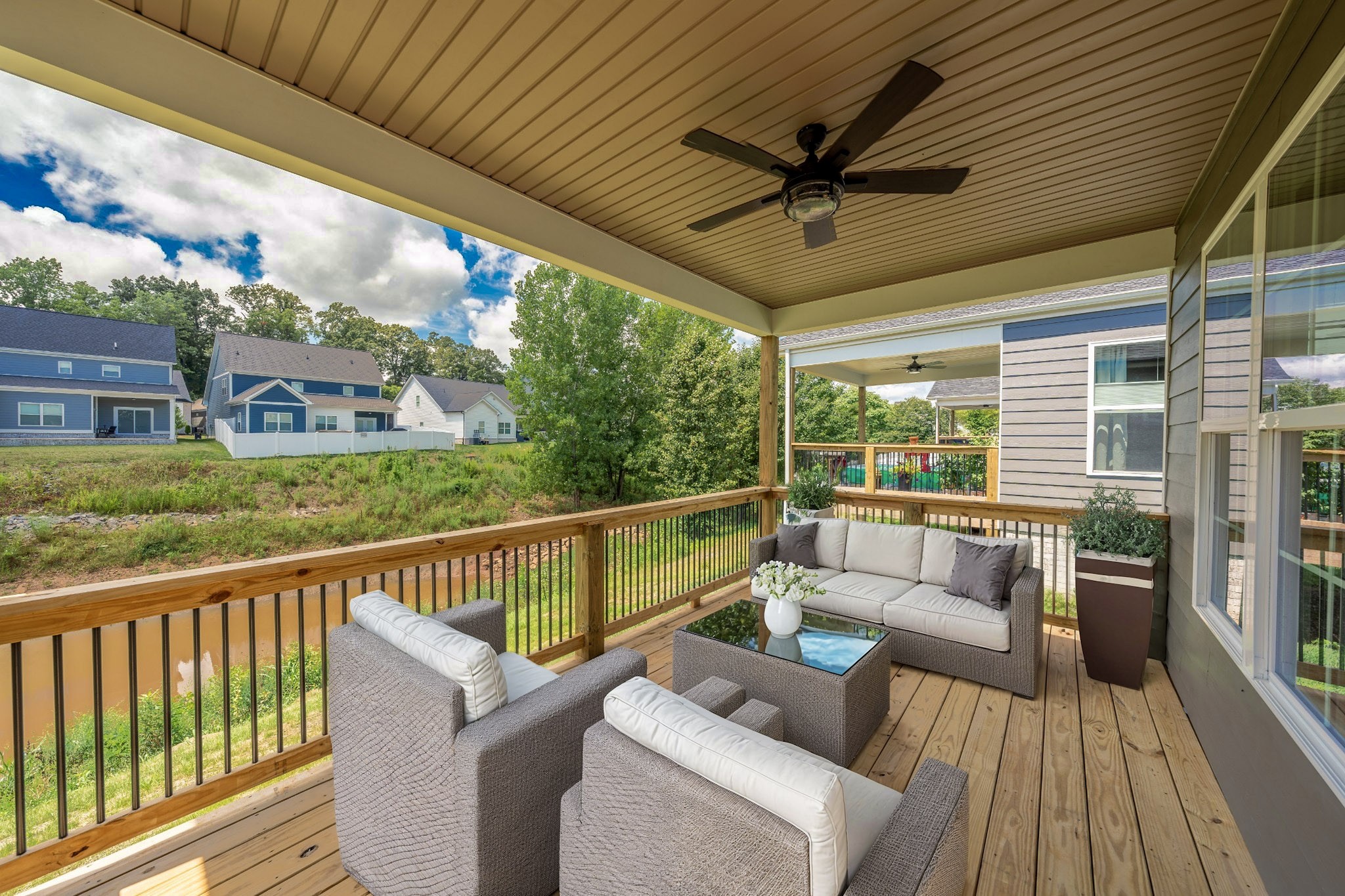 579 Centre Street Pleasant View, TN 37146 - Photo 32 of 36 a view of a two chairs in the balcony