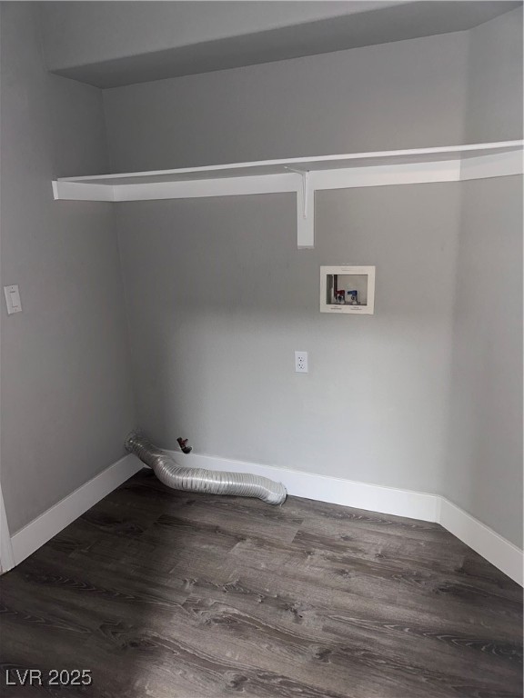 8993 Dorrell Lane Las Vegas, NV 89149 - Photo 15 of 15 Laundry room with hookup for a gas dryer, wood finished floors, and washer hookup
