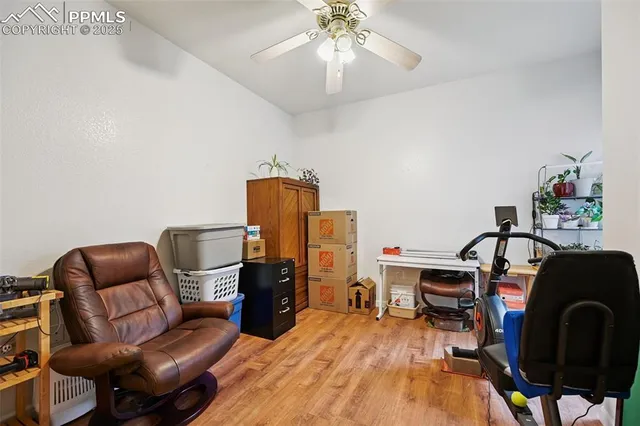 a room with furniture and a chandelier