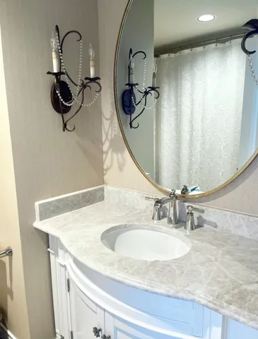 a view of a lake with top of house