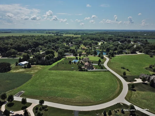 a view of a golf course with a space