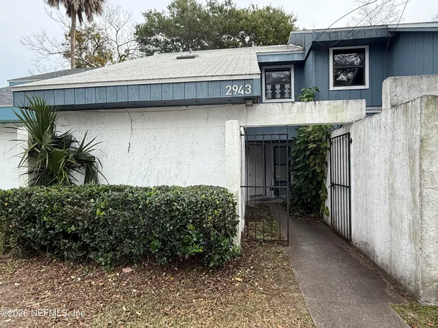 a front view of a house with balcony