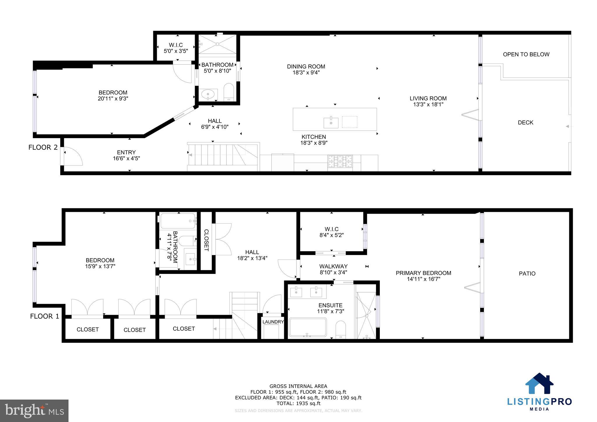 1414 5th Street Northwest, Unit A Washington, DC 20001 - Photo 48 of 48 Floor Plan
