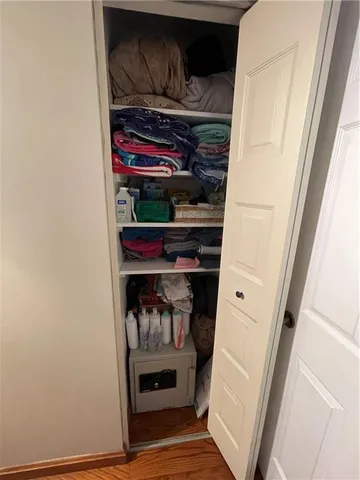 a view of storage and utility room