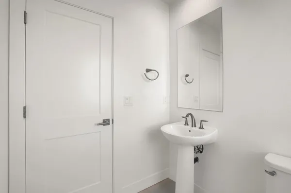 a view of a room with cabinet