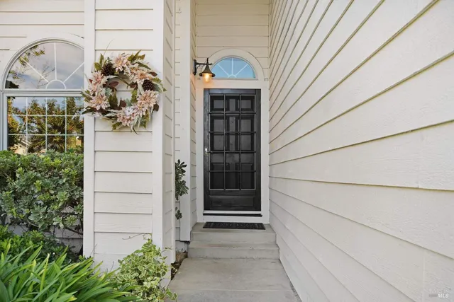 a front view of a house