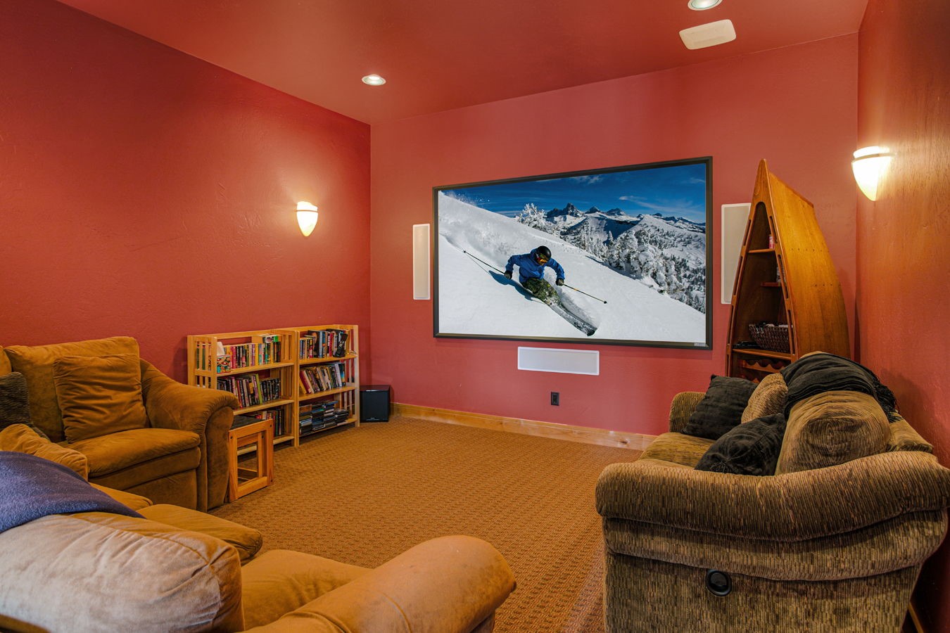 727 Willowbrook Road Silverthorne, CO 80498 - Photo 15 of 47 Carpeted cinema room featuring recessed lighting