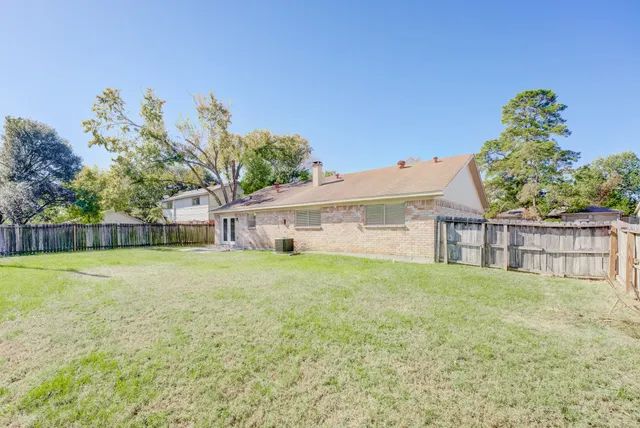 a house view with a garden space
