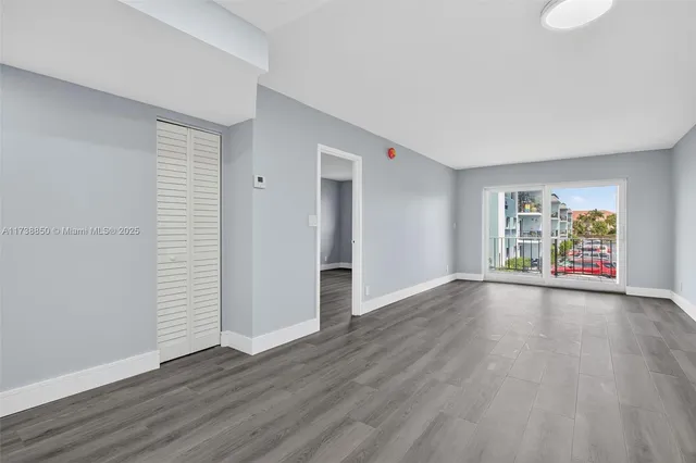 a view of an empty room