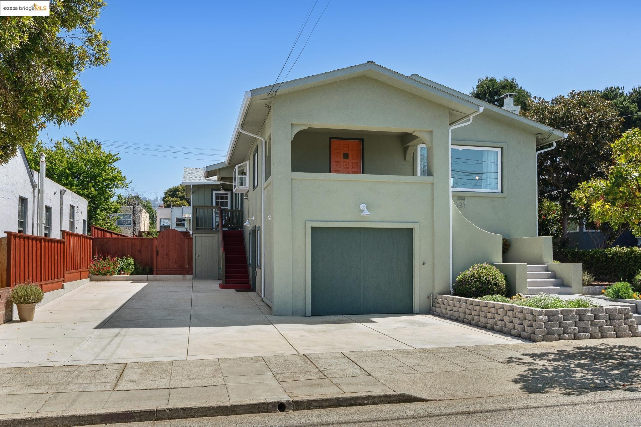 a front view of a house