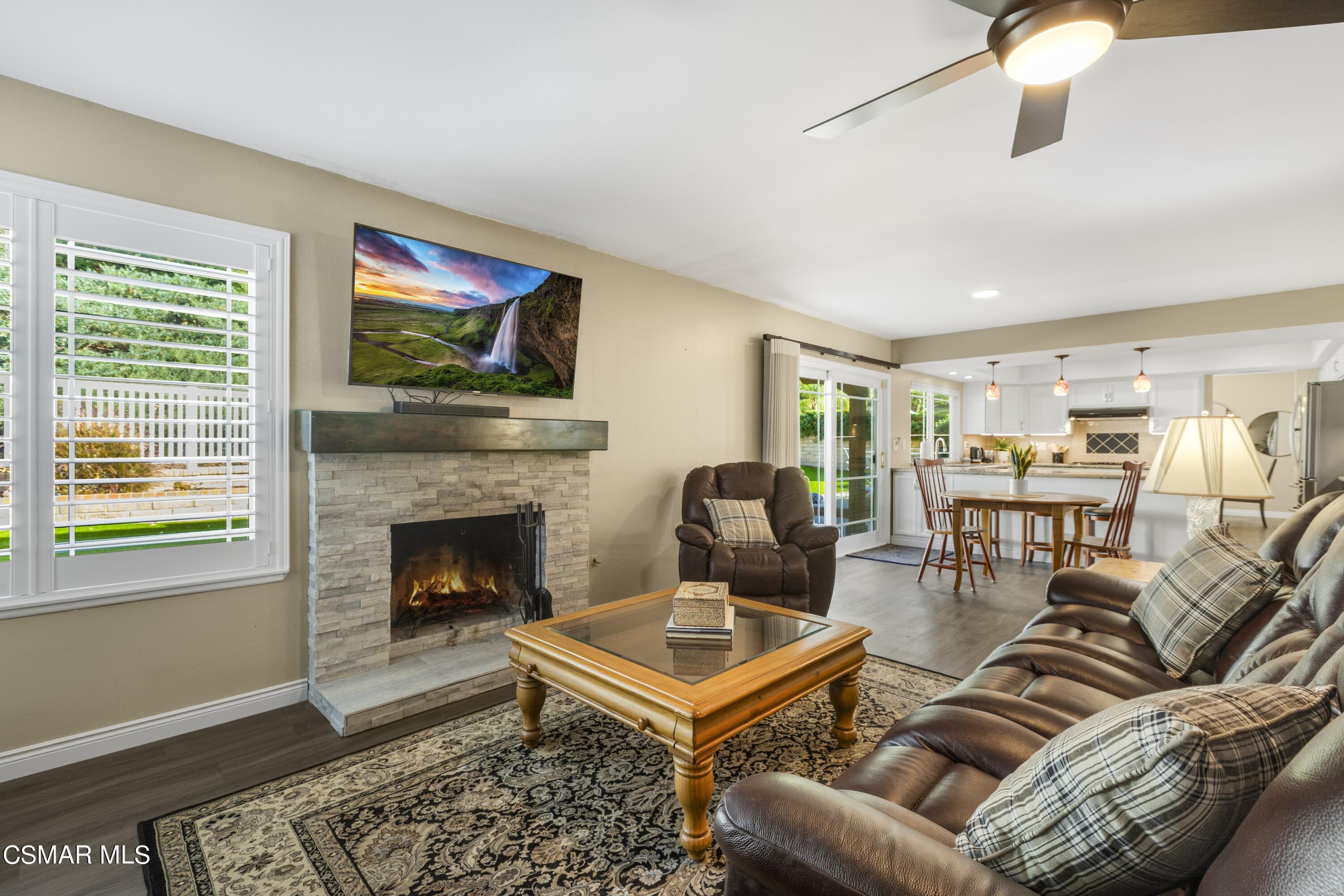 2992 Chippewa Avenue Simi Valley, CA 93063 - Photo 11 of 35 a living room with furniture and a fireplace