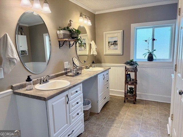 968 St Mathews Church Road Metter, GA 30439 - Photo 18 of 35 a bathroom with a double vanity sink and a mirror
