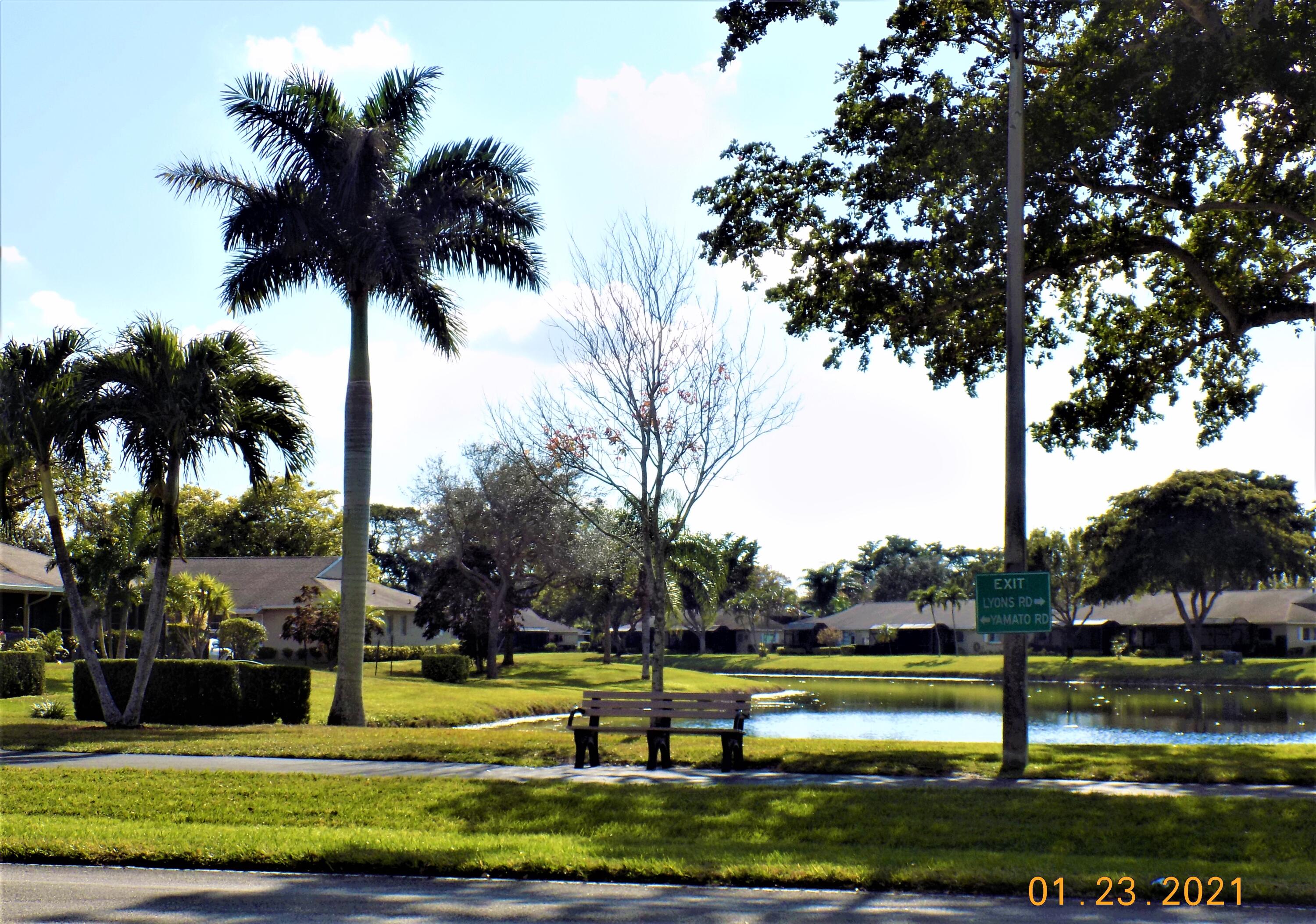 8166 Springtree Road, Unit A Boca Raton, FL 33496 - Photo 25 of 37 BENCH BY LAKE 4 BESTEST