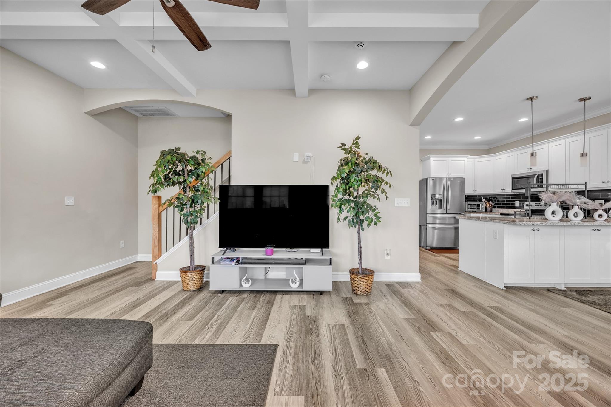 2510 Snow Creek Road Northeast Hickory, NC 28601 - Photo 17 of 45 a living room with furniture and a flat screen tv
