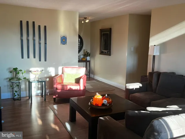 a living room with furniture a lamp and a fireplace