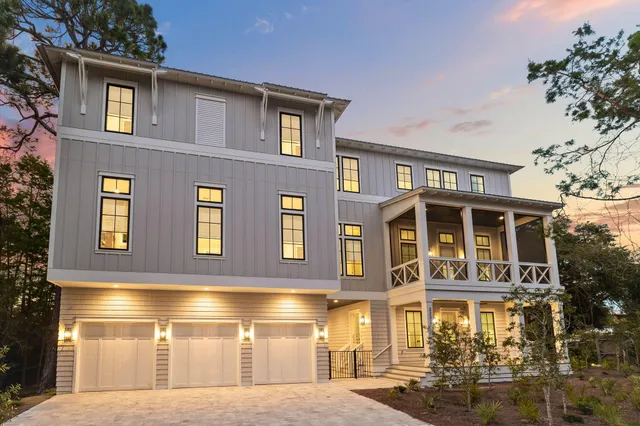 a front view of a building