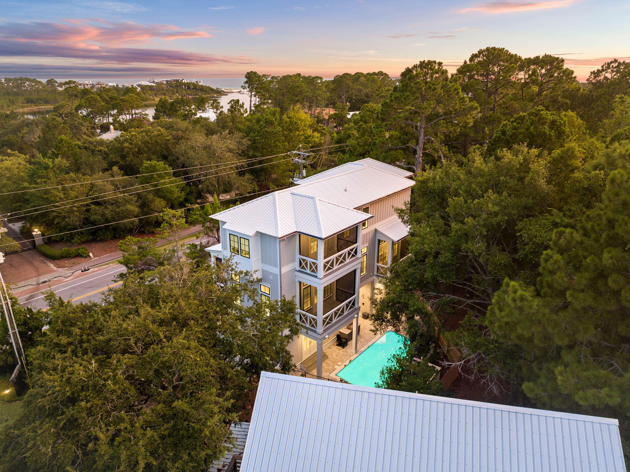 3232 West County Highway 30A Santa Rosa Beach, FL 32459 - Photo 11 of 12 an aerial view of a house