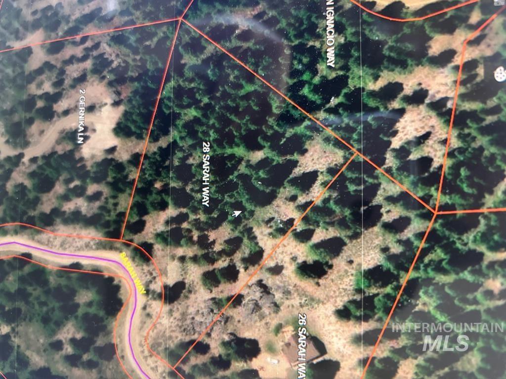 28 Sarah Way Cascade, ID 83611 - Photo 18 of 18 Aerial overview of property's location featuring property boundaries highlighted
