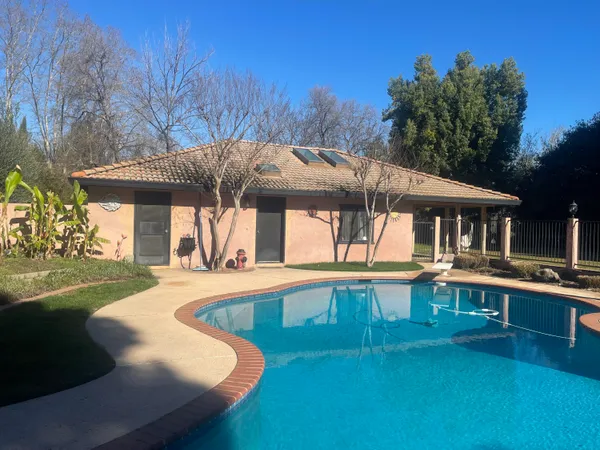 a view of swimming pool and outdoor space
