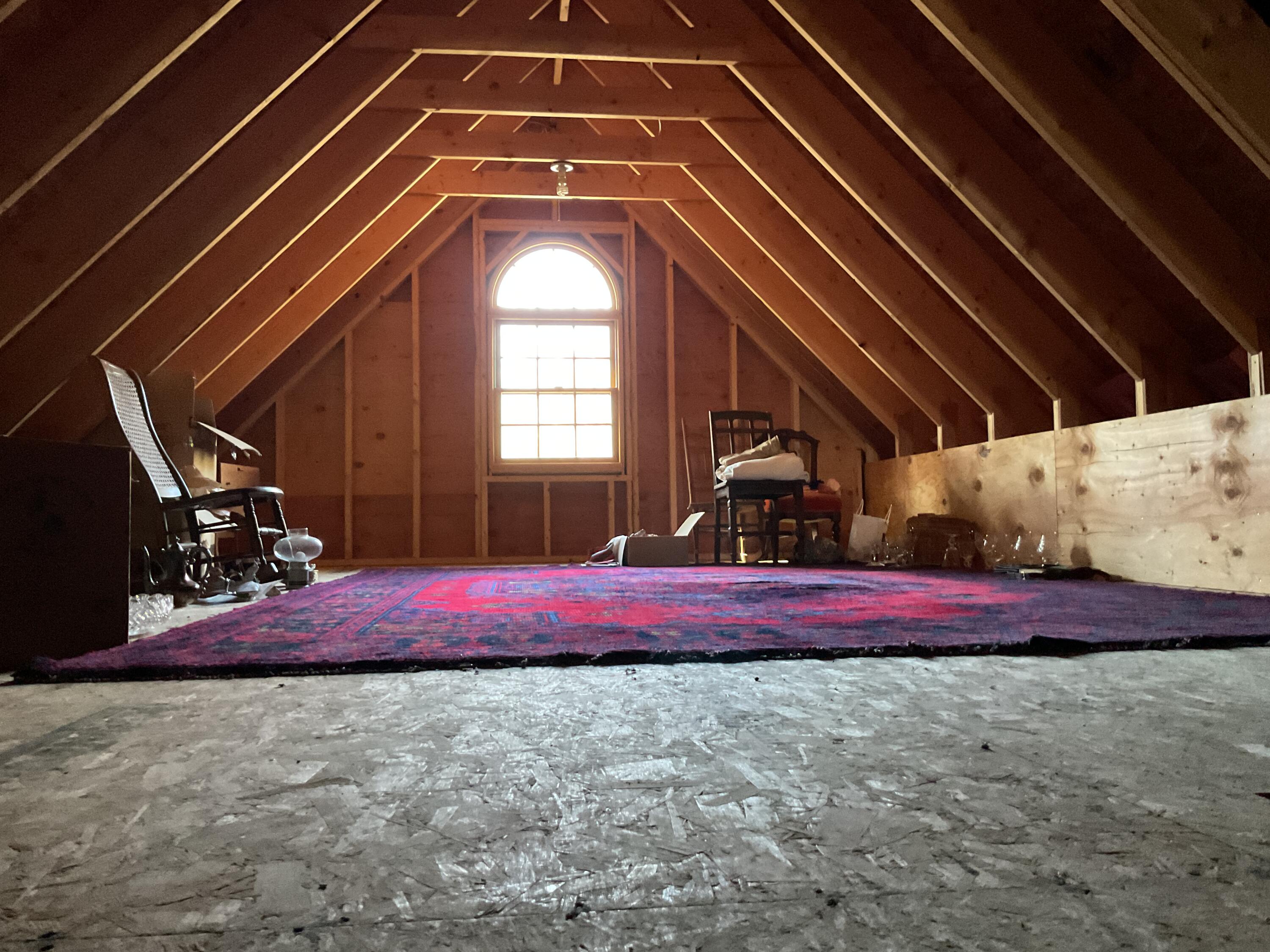 89 Waite Hill Road Cornville, ME 04976 - Photo 41 of 47 Attic Over Heated Garage