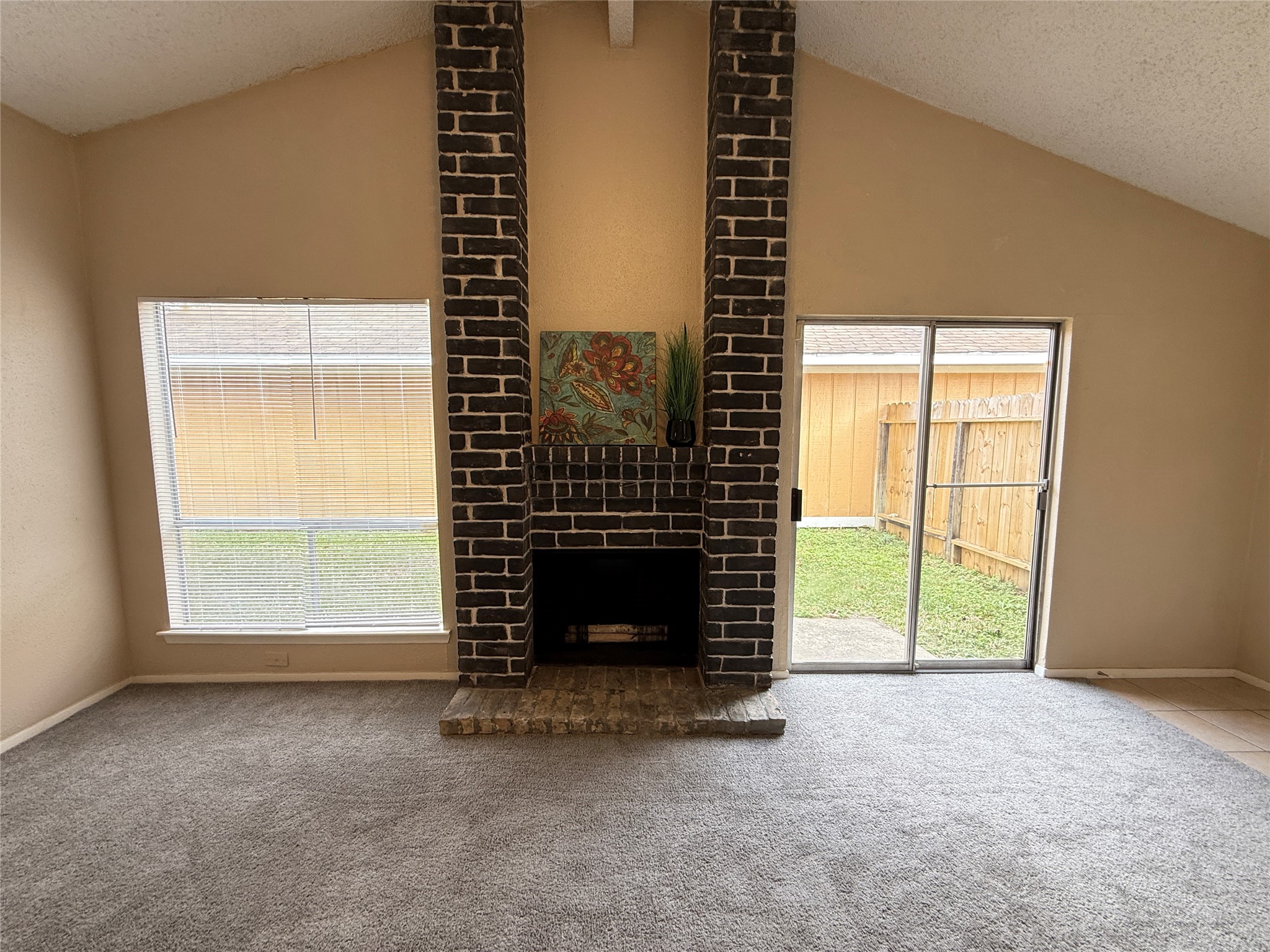 3219 Forestbrook Drive Spring, TX 77373 - Photo 8 of 16 Striking brick fireplace, for those cold winter nights.