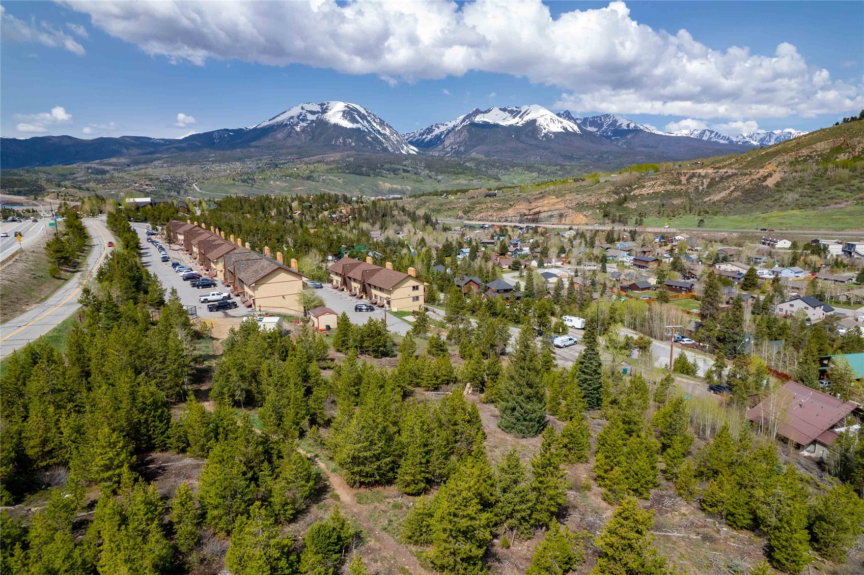 180 Evergreen Road, Unit 105 Dillon, CO 80435 - Photo 21 of 24 a view of a city with sunset
