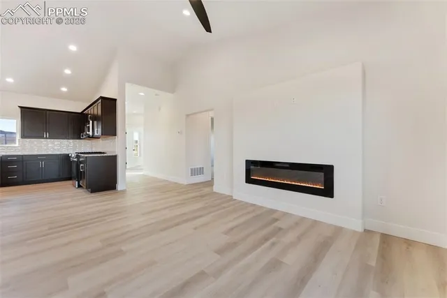 a view of kitchen and microwave