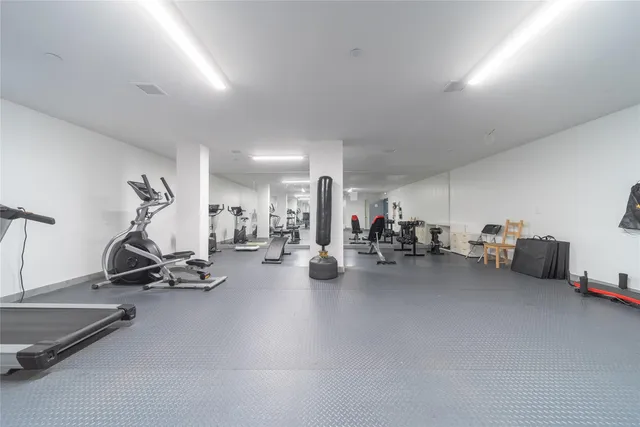 a view of a building with a street