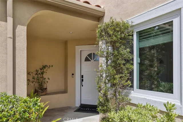 front view of a house with a window