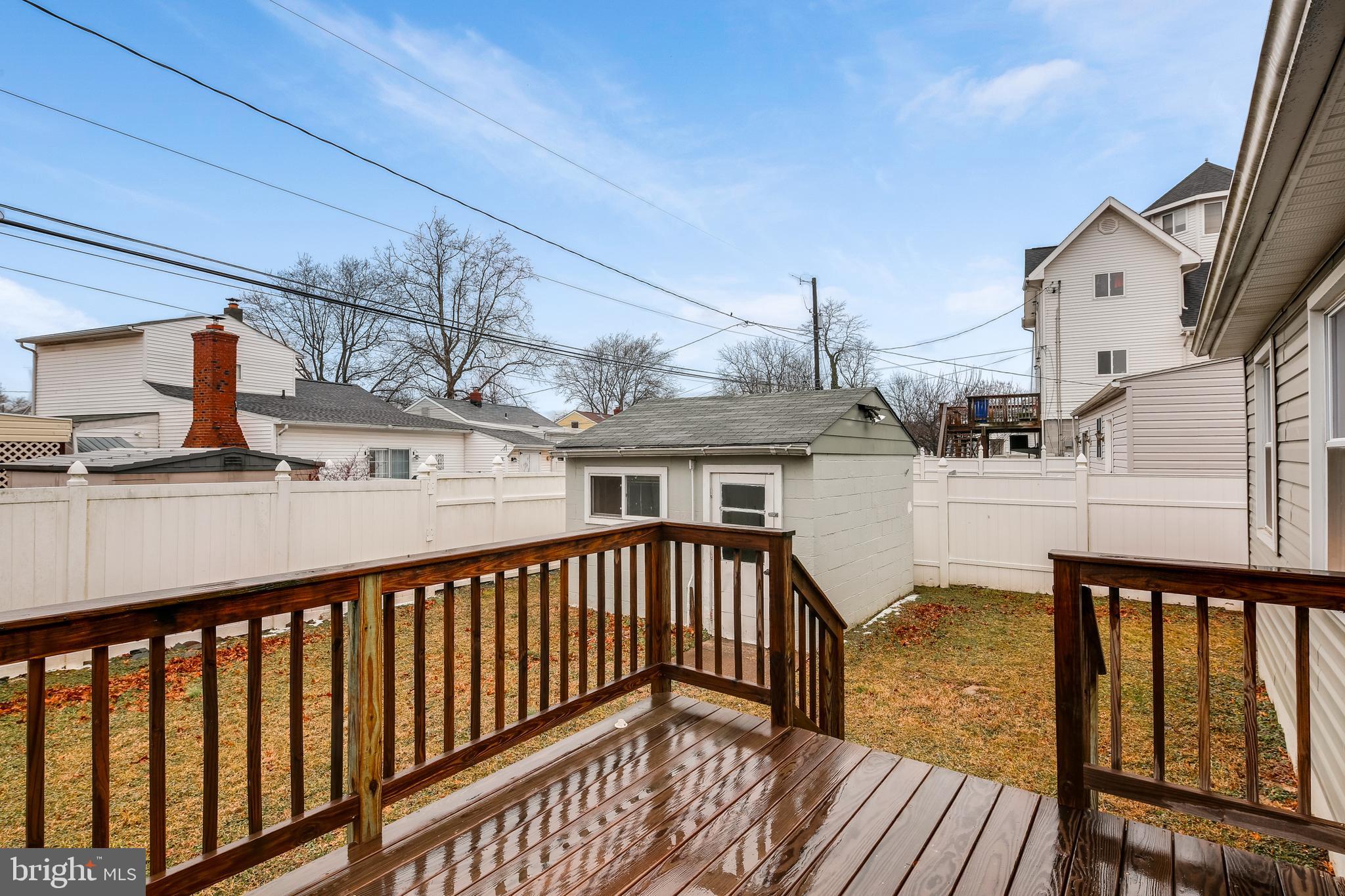 8255 Bullneck Road Baltimore, MD 21222 - Photo 26 of 29 Sturdy deck that leads into the backyard