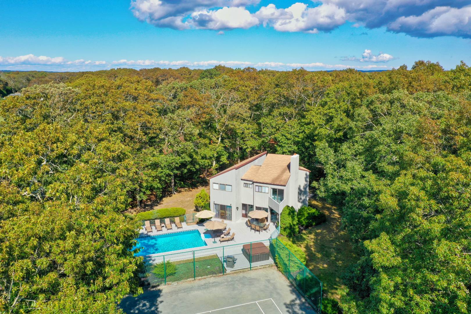 a view of a city with ocean view
