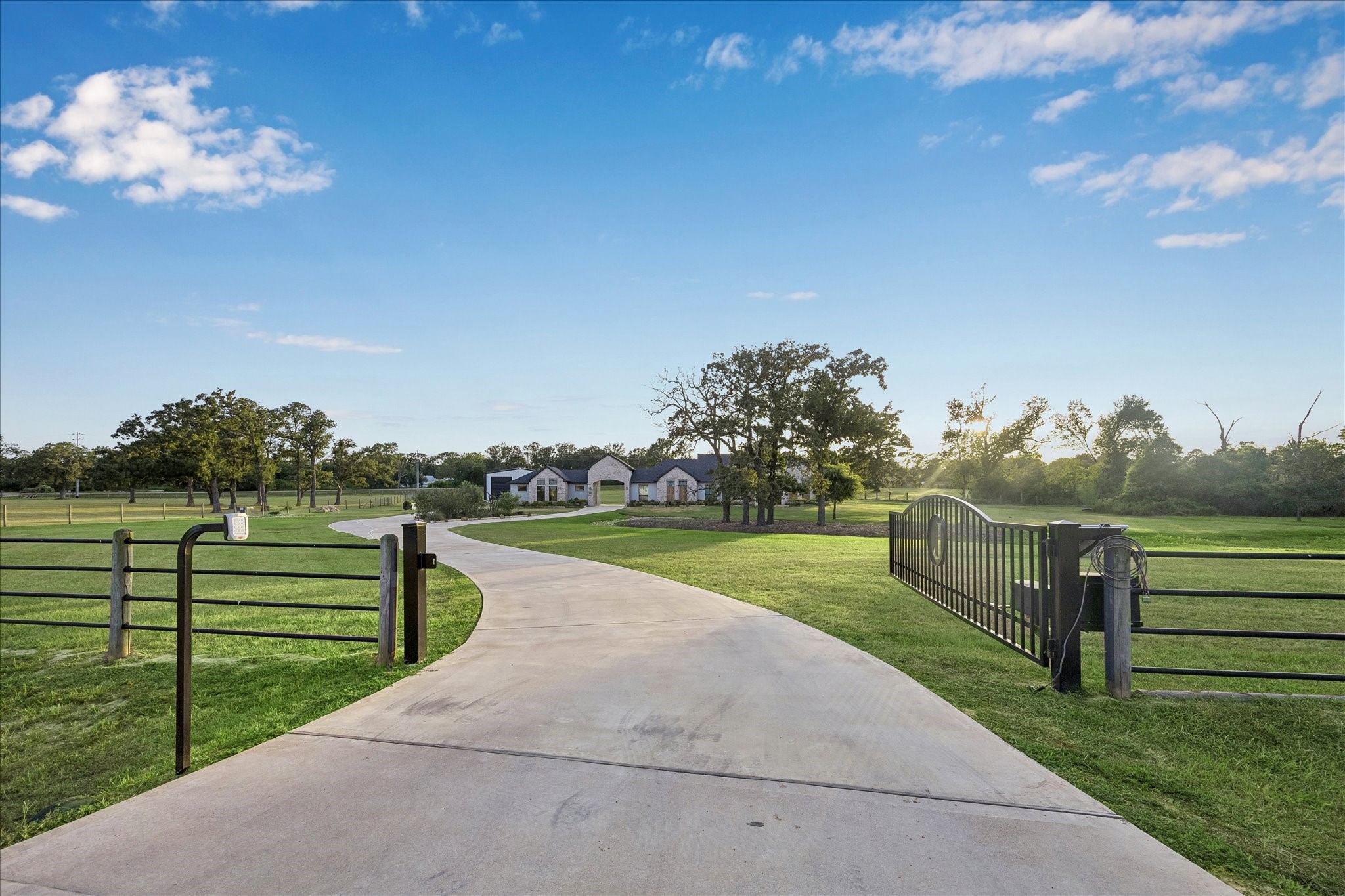 3555 Eli Road Bellville, TX 77418 - Photo 29 of 31 Gated entrance to the property.