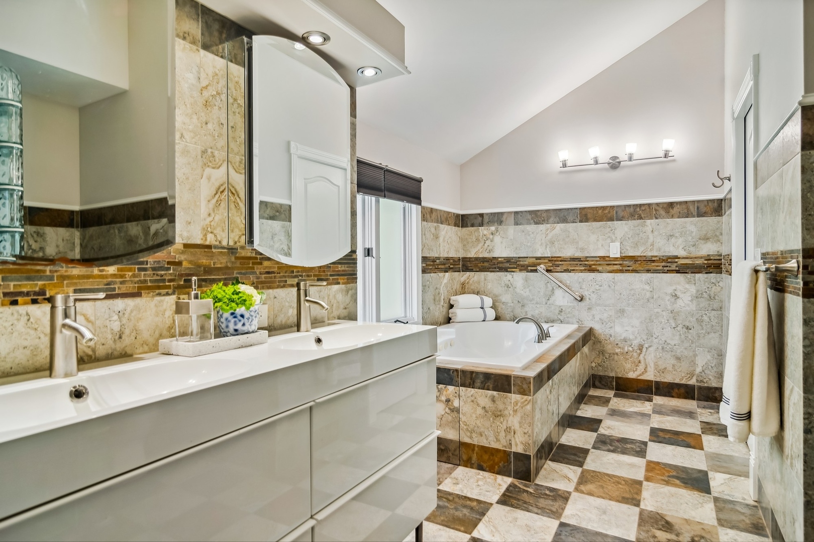8713 Gardner Road Fox River Grove, IL 60021 - Photo 15 of 25 a bathroom with a sink and a mirror