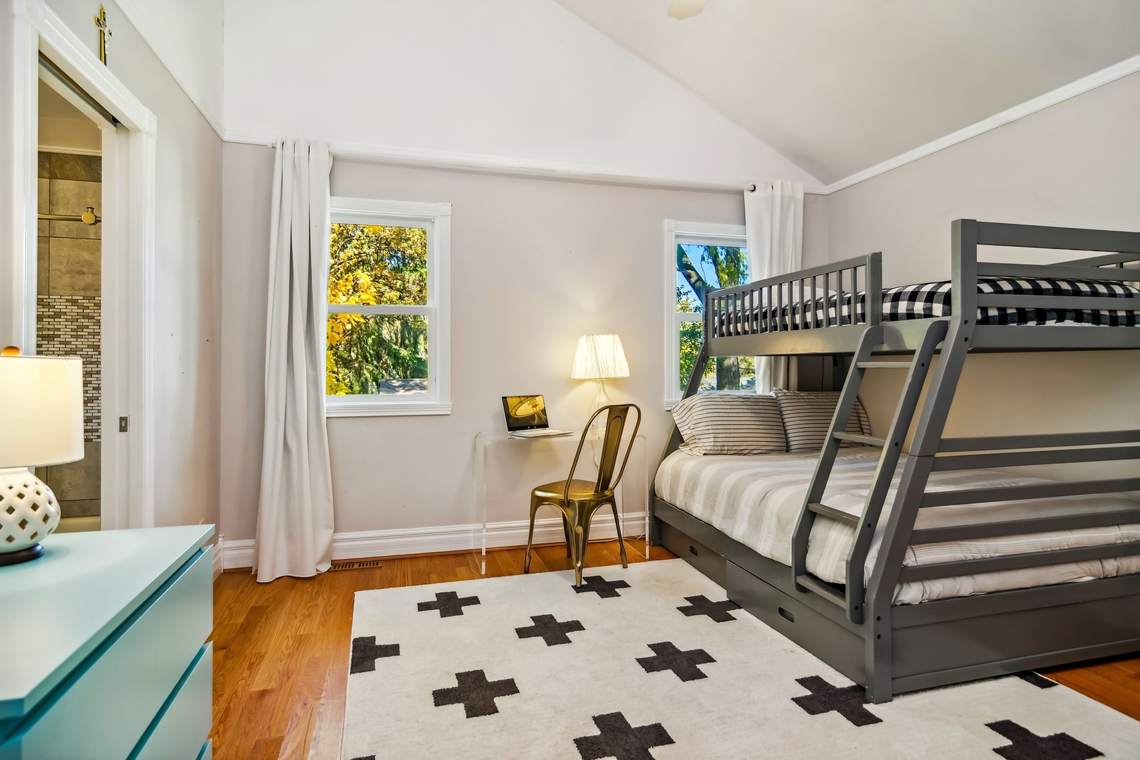 8713 Gardner Road Fox River Grove, IL 60021 - Photo 16 of 25 a bedroom with furniture and a window