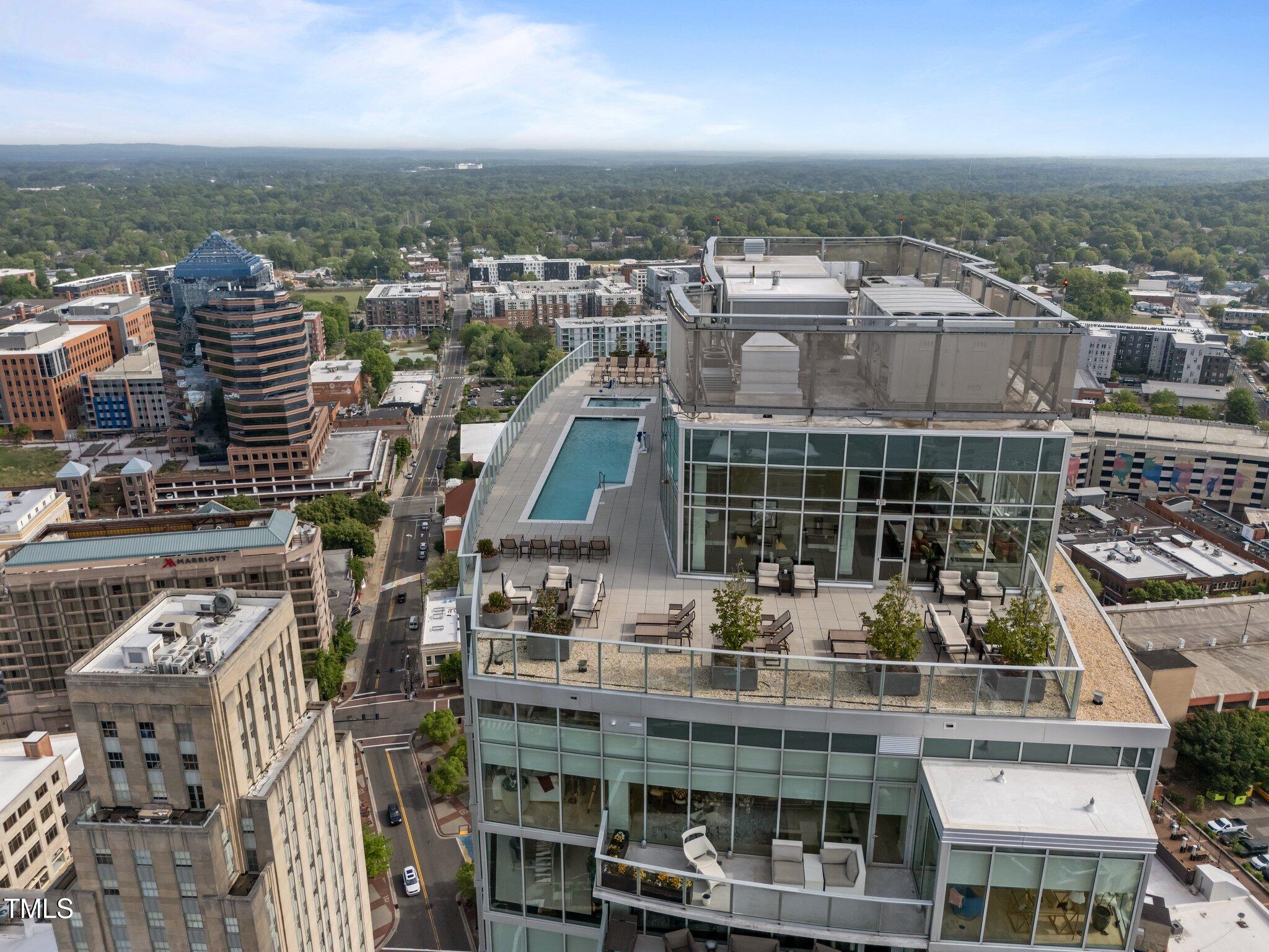 110 Corcoran Street, Unit 2101 Durham, NC 27701 - Photo 33 of 47 a view of a city that has tall buildings