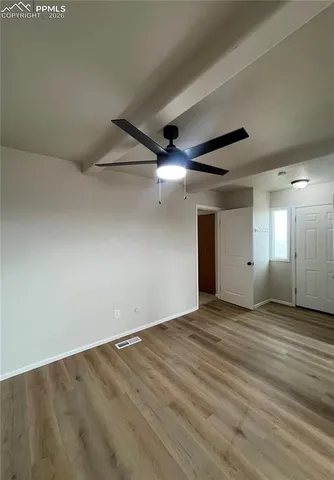 en empty room with window