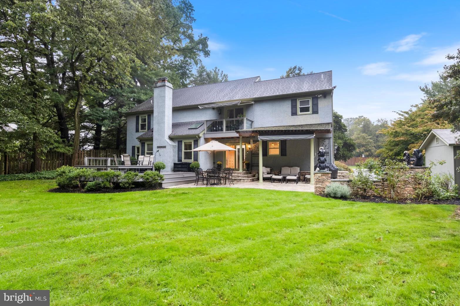 424 Red Coat Lane Wayne, PA 19087 - Photo 13 of 58 Back Side of house and yard
