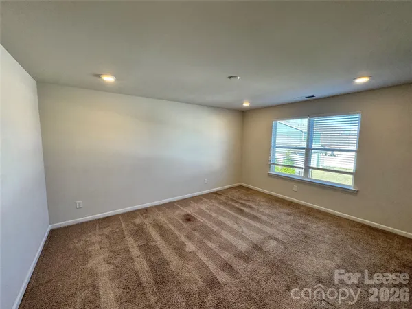 a view of a big yard next to a building