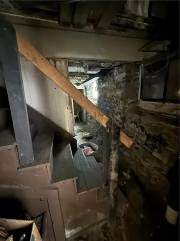 a view of a door of the house