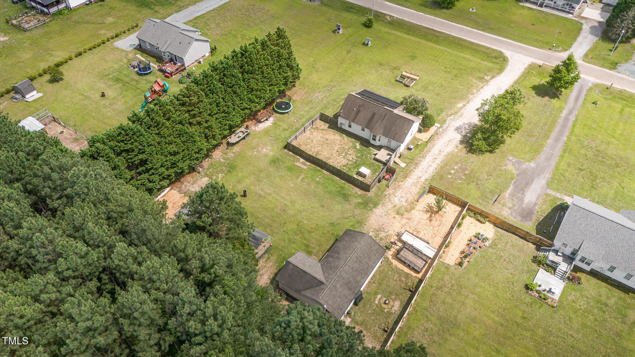 112 Forest Ridge Drive Willow Spring, NC 27592 - Photo 20 of 21 an aerial view of a swimming pool