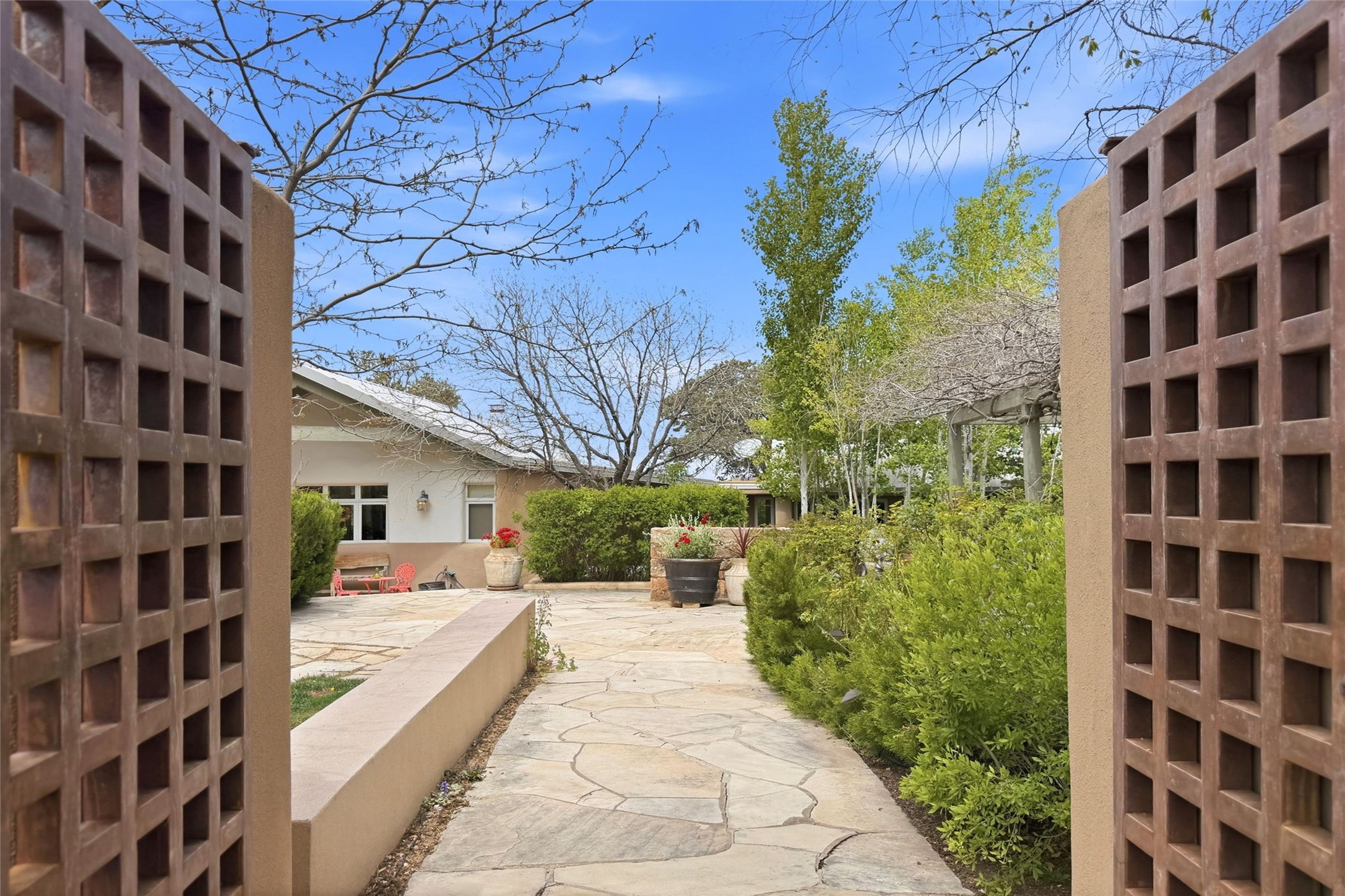 55 Paseo Del Rancho Santa Fe, NM 87506 - Photo 30 of 61 Entrance to front courtyard