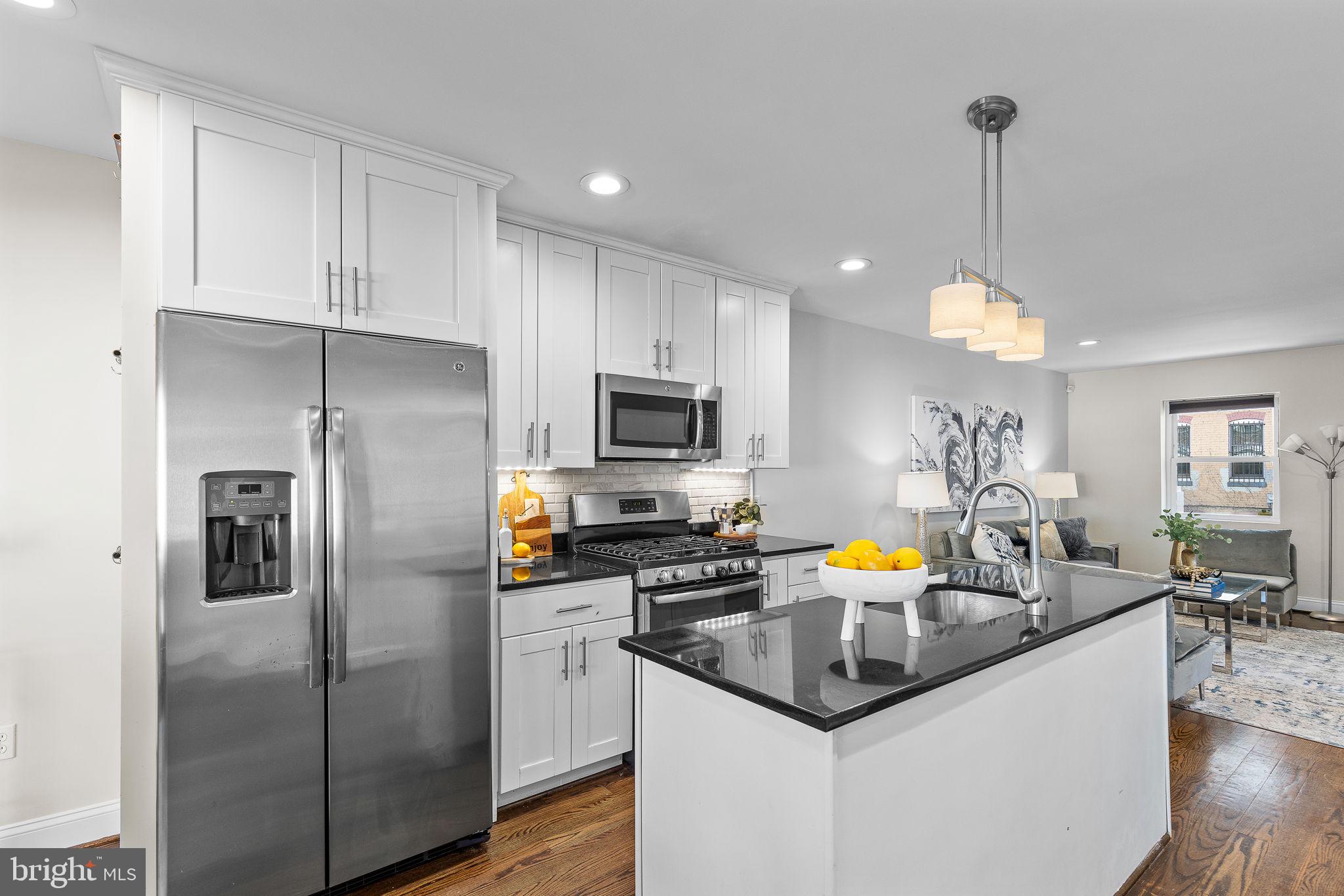 1638 Rosedale Street Northeast Washington, DC 20002 - Photo 2 of 37 Open kitchen - island, granite & stainless steel