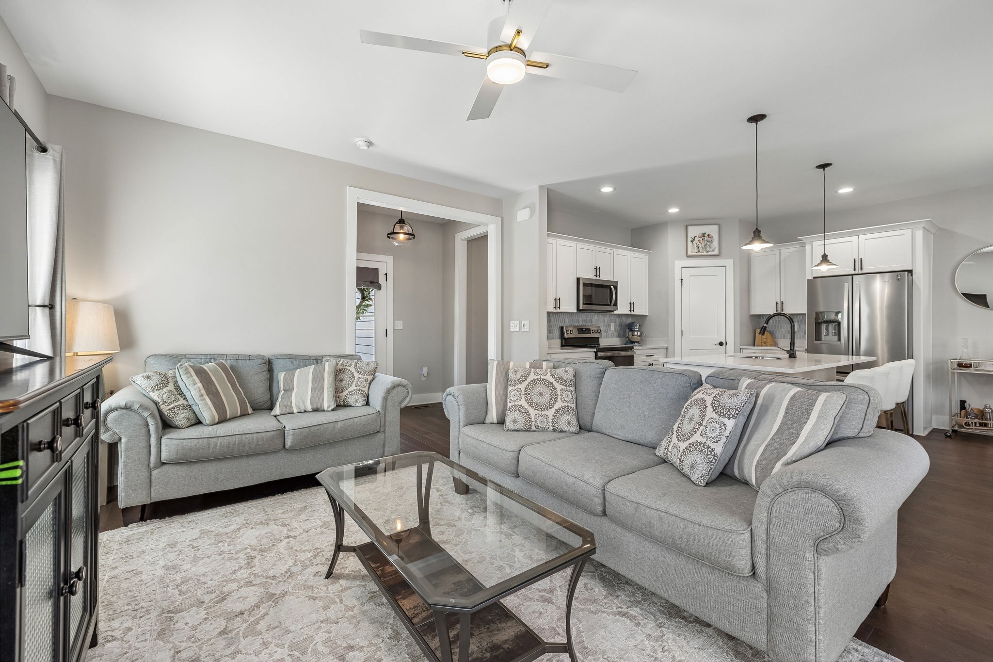 20 Sycamore Ridge West Burns, TN 37029 - Photo 9 of 38 a living room with furniture and kitchen view
