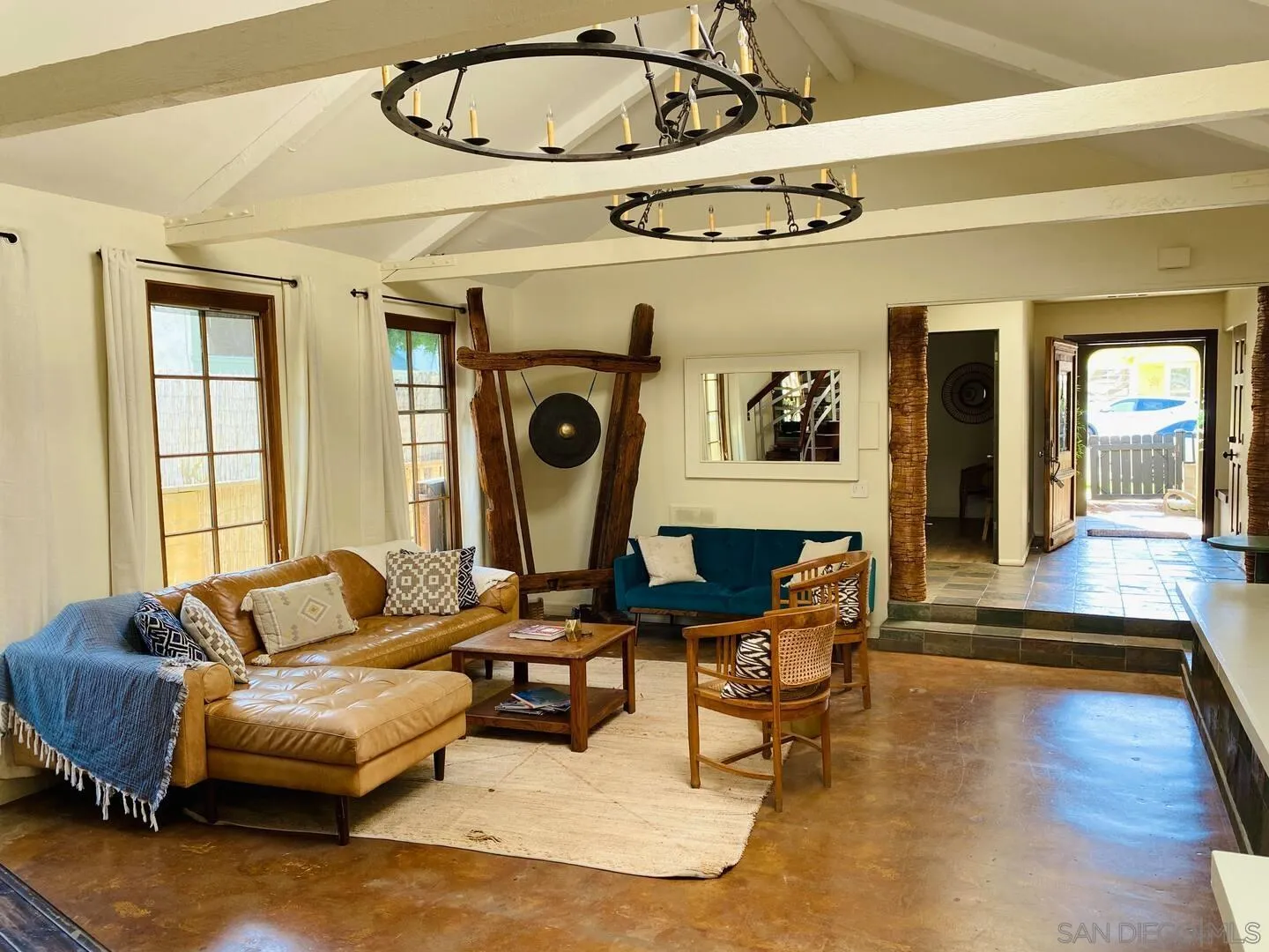 513 3rd Street Encinitas, CA 92024 - Photo 3 of 22 a living room with furniture and a large window