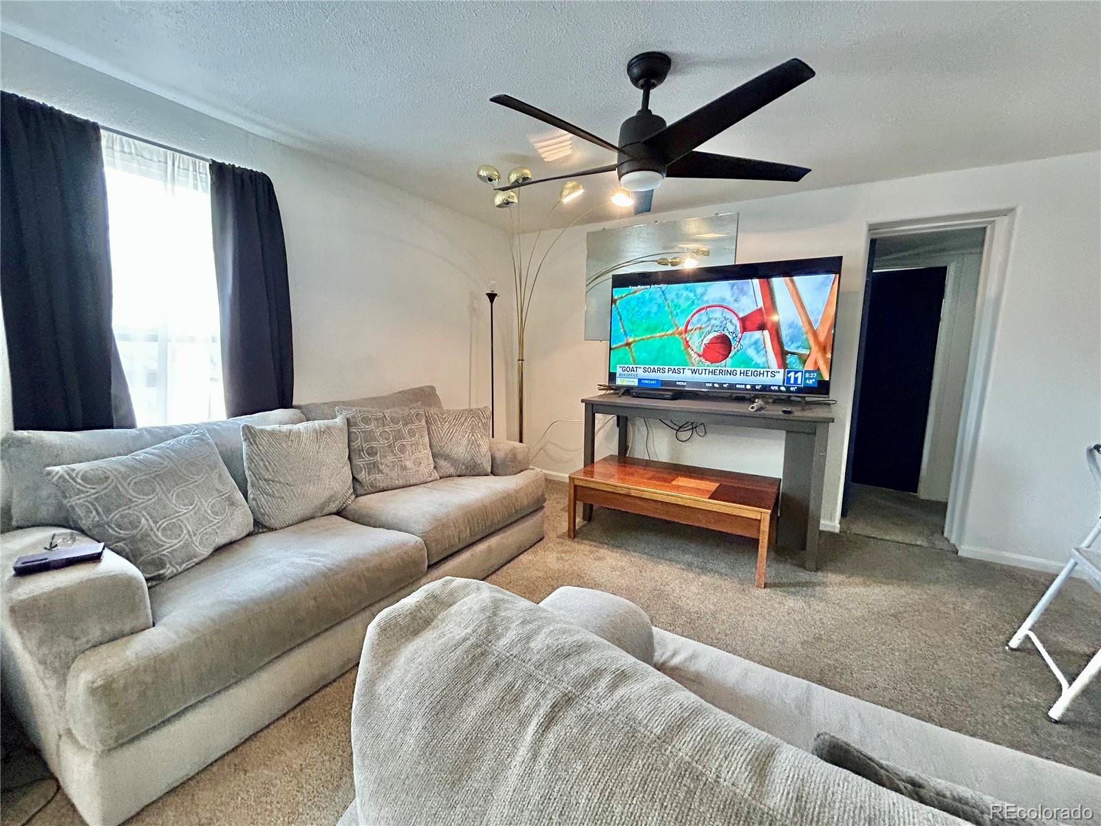 26 West 3rd Street Walsenburg, CO 81089 - Photo 8 of 27 a living room with furniture and a flat screen tv